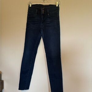 Ann Taylor High Rise Dark Blue Jeans